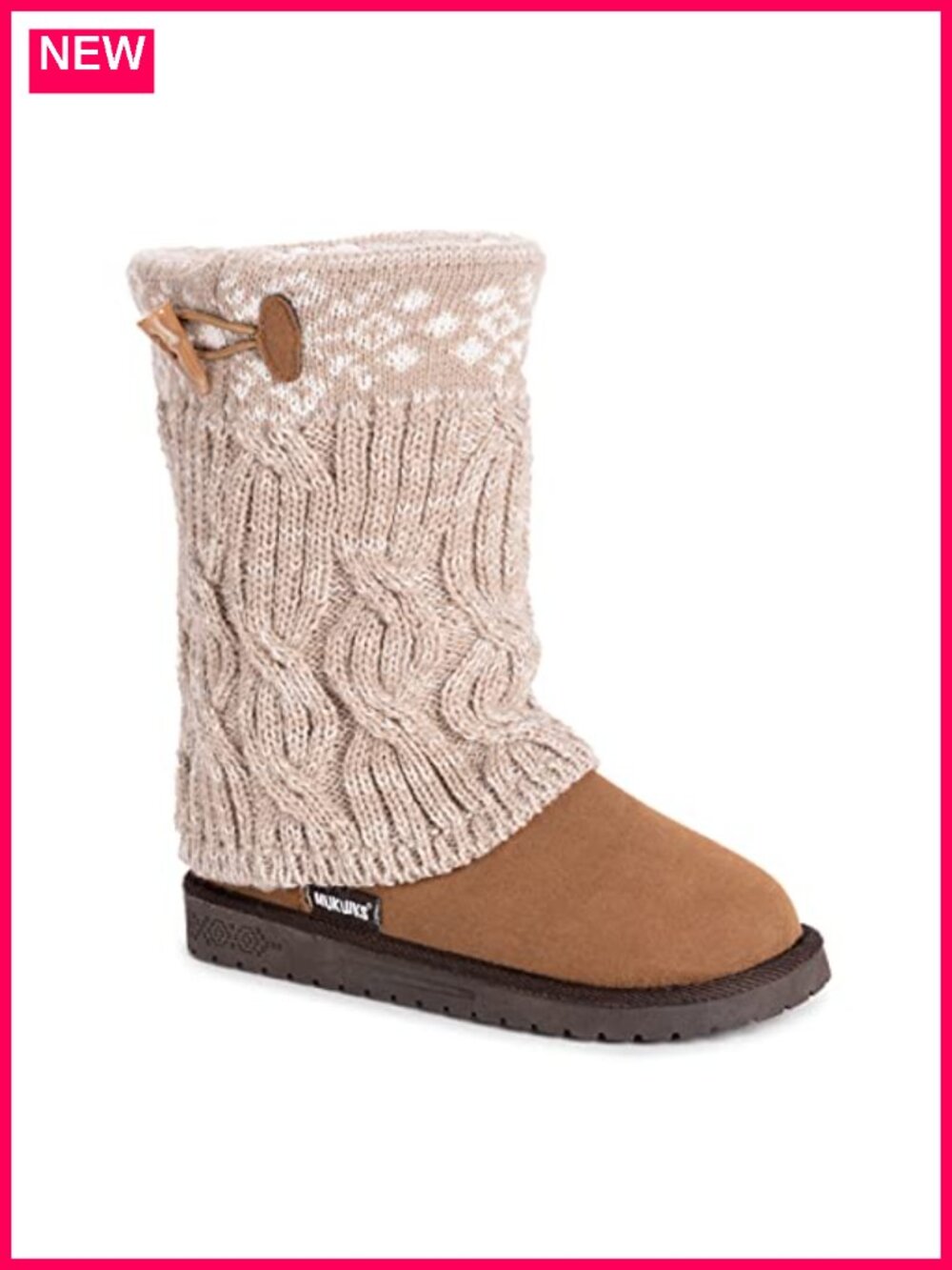 Faux Suede Faux Fur Lined Mid Shaft Boot Water Resistant Calf High